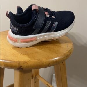 adidas Kids Black and Pink Sneakers